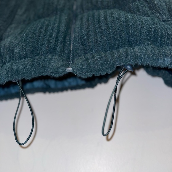 Women's Teal Green Puffer fur Jacket - Picture 4 of 8